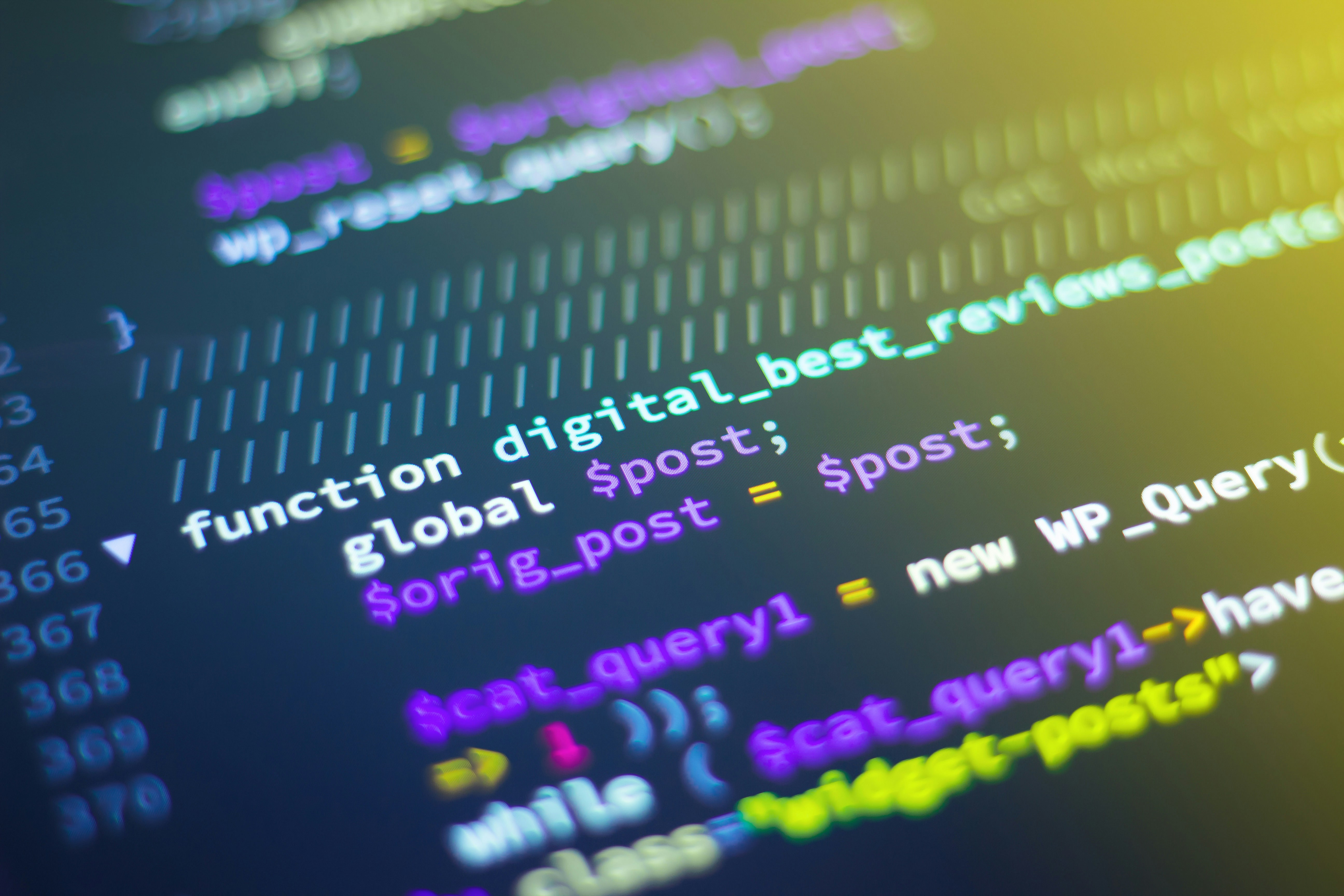 Developer writing ETL automation code